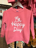 Oh Happy Day Script - Crewneck - For Kids